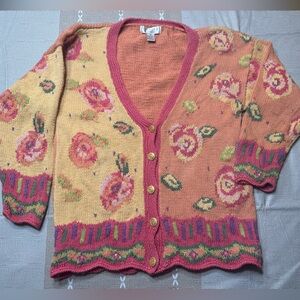 Cambridge Dry Goods Multicolor Floral Cardigan